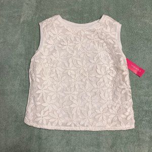 NWT * White Lace Crop Top